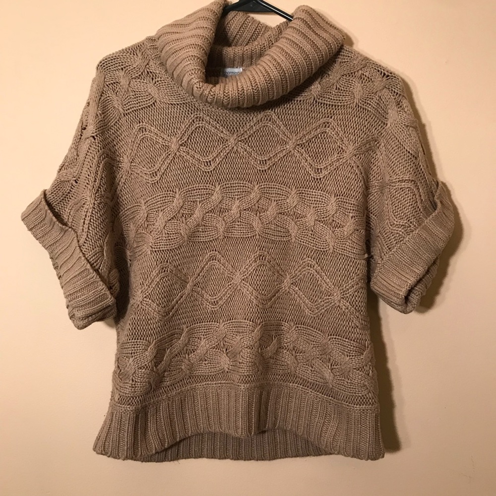 Turtle neck tan sweater
